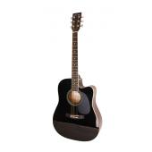 Caraya F601-BK Акустическая гитара, с вырезом, черная